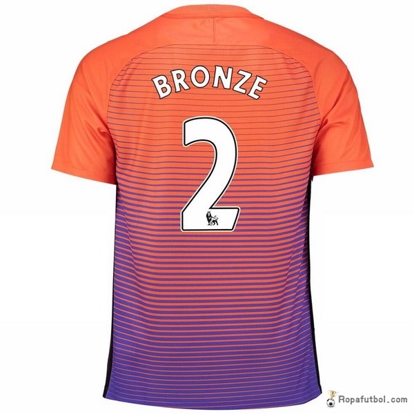 Camiseta Manchester City Replica Tercera Ropa Bronze 2016/17 Naranja